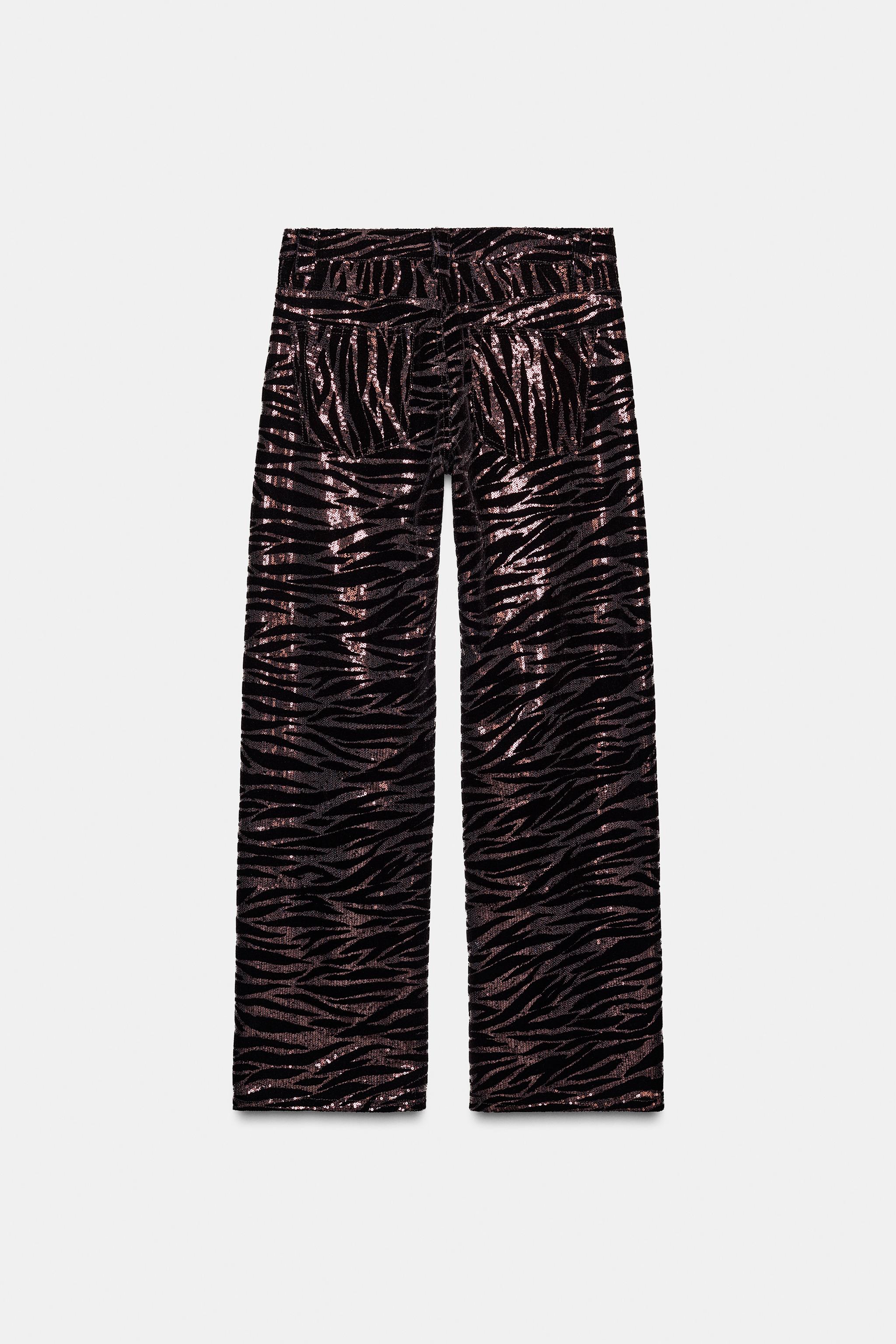 VELVET SEQUIN PANTS